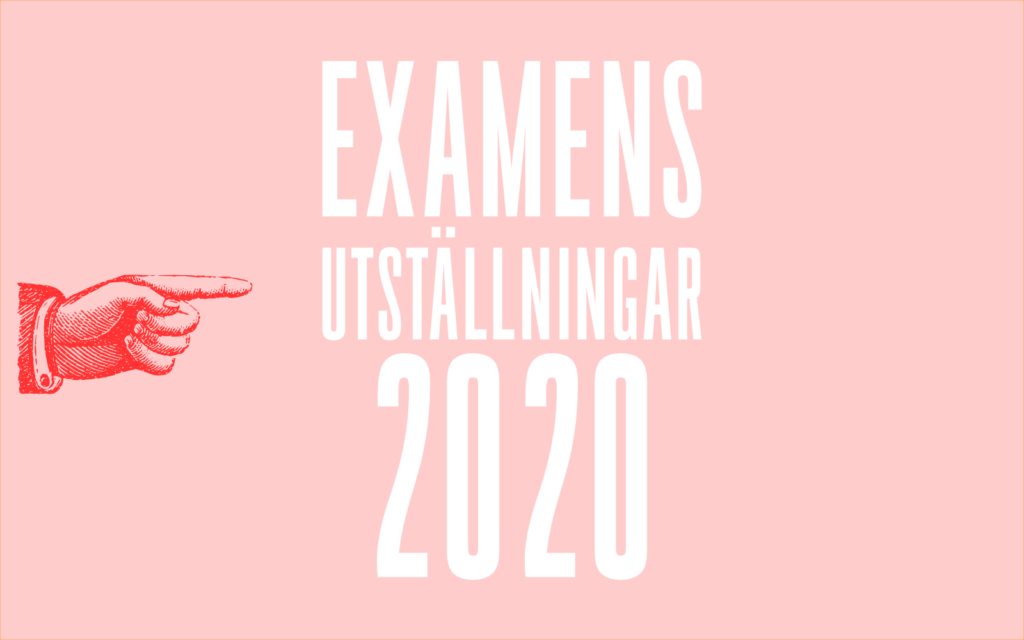 Examensutställningar 2020. Grafik: Lamin Kivelä.