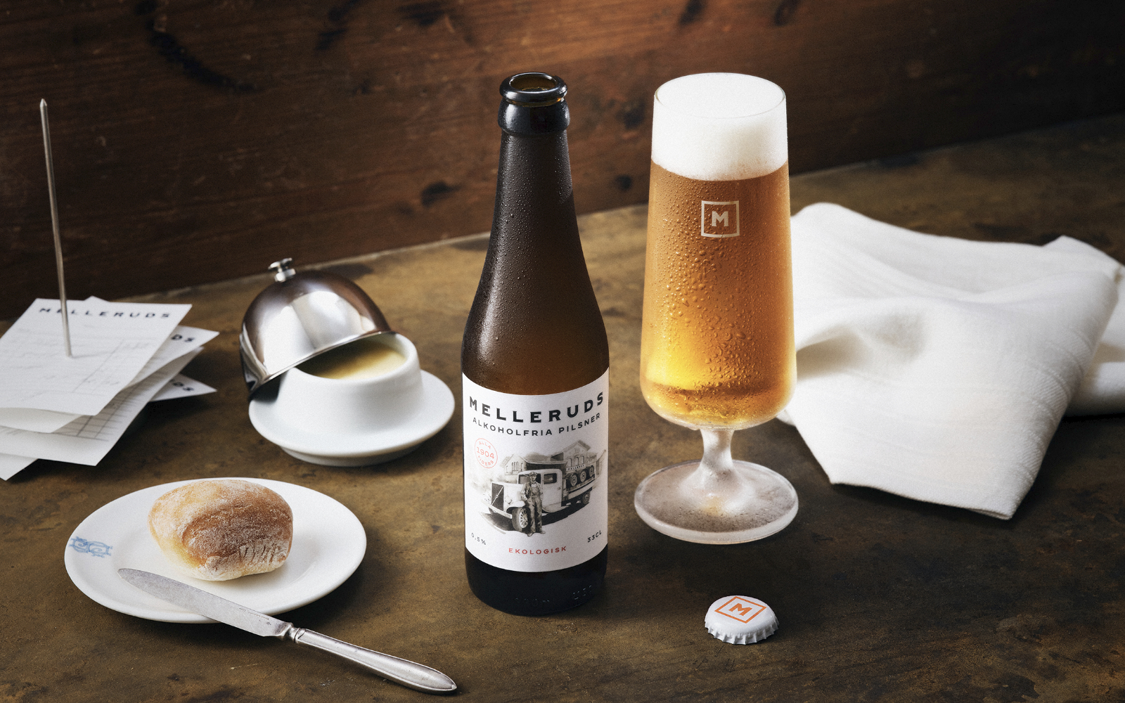 Ny design med blinkningar till historien för Melleruds Pilsner